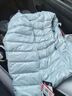 黑冰戶(hù)外輕暖舒適男款薄款600+蓬鵝絨羽絨馬甲 FDE8131 灰藍 XL 曬單實(shí)拍圖