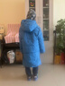 雪中飛保暖童裝兒童羽絨服男童新年羽絨外套中大童女童字母印花羽絨服 淺藍色 150 曬單實(shí)拍圖