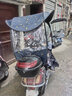 騎行佳 電動(dòng)車(chē)雨棚雨篷車(chē)棚電瓶車(chē)雨棚防曬遮陽(yáng)傘騎行擋風(fēng)罩擋雨遮陽(yáng)棚 黑羽毛 前開(kāi)窗+后口袋+帽檐： 曬單實(shí)拍圖