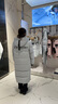波司登（BOSIDENG）【反季】冬季極寒羽絨服鵝絨谷愛(ài)凌同款男女情侶款長(cháng)款連帽外套 冰川灰8235 L 170/92A 曬單實(shí)拍圖
