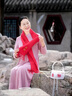 恒源祥（HYX）中老年老人媽媽仿羊毛紅圍巾男女冬季大紅色中國(guó)紅本命年兔年披肩 洪福齊天-禮盒裝 曬單實(shí)拍圖