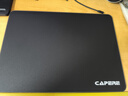 CAPERE(鎧雷)防水全鋼化微蝕刻玻璃游戲鼠標墊加厚中號防滑PU底電競 玻璃墊【星耀黑】小號350x250x6mm 曬單實(shí)拍圖