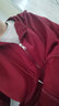 真維斯（JEANSWEST）秋冬季開衫連帽衛(wèi)衣男士冬季外套休閑百搭寬松加絨加厚夾克打底衫 酒紅【常規(guī)】 XL【建議160-185斤】 曬單實(shí)拍圖