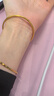 六福珠寶足金簡(jiǎn)約光面黃金手鐲空心細(xì)鐲子女款手環(huán) 計(jì)價(jià) B01TBGB0042 58mm-9.09克(含工費(fèi)310元) 曬單實(shí)拍圖