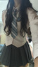 皓娥 JK制服套裝學(xué)院風(fēng)辣妹收腰長(cháng)袖襯衫女純欲風(fēng)修身襯衣百褶裙顯瘦 【粉長(cháng)袖/灰短裙/徽章領(lǐng)帶】 M 套裝推薦95-105斤 曬單實(shí)拍圖