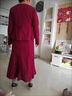 皮爾卡丹（pierre cardin）氣質(zhì)御姐兩連衣裙2025春秋新款時(shí)尚職業(yè)女神范名媛套裝魚(yú)尾裙 酒紅色【兩件裝】 XL 【建議115-125斤】 曬單實(shí)拍圖