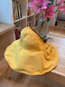 CRANTA KOMEIA防曬帽子女2025新款防紫外線(xiàn)休閑遮陽(yáng)帽太陽(yáng)帽生日禮物送女友老婆 黃色 高級感送女朋友愛(ài)人實(shí)用高檔 曬單實(shí)拍圖