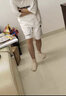 Hummel2024夏季新款短袖t恤套裝男女情侶裝休閑運(yùn)動(dòng)衣服潮 白色 M  曬單實(shí)拍圖