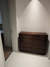 木語(yǔ)一森實(shí)木斗柜黑色輕奢臥室極窄超薄30cm收納柜斗櫥抽屜式八斗柜儲物柜 胡桃色110CM寬30厚【八斗柜】 曬單實(shí)拍圖