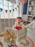 長(cháng)命富貴女童連衣裙春裝長(cháng)袖國風(fēng)漢服刺繡兒童公主裙周歲禮服女寶寶 紅色 鳳鳴朝陽(yáng) 80 曬單實(shí)拍圖