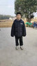 G.DUCKKIDS童裝男童羽絨服冬季新款兒童冬裝帥氣保暖外套小學(xué)生連帽面包服男 字母黑色gkicgms（棉服） 160尺碼13~14歲【150-160cm】 曬單實(shí)拍圖