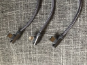 毕亚兹弯头三合一快充数据线USB to Type-C/Lightning/Micro1拖3游戏充电线2.29米灰支持苹果15华为小米 实拍图