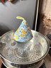 沐星魚(yú)可愛(ài)三角防燙鍋蓋帽廚房專(zhuān)用鍋把手砂鍋琺瑯鍋鑄鐵鍋耳套隔熱手套 藍黃碎花款 2個(gè)裝 曬單實(shí)拍圖