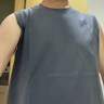 妙奕嘉無袖背心男士馬甲t恤夏季薄款坎肩運動背心冰絲寬肩健身外穿速干 深灰純色寬松背心 XL 【建議125斤以下】 曬單實拍圖
