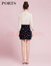 PORTS寶姿商場同款春季新品女裝半身裙印花短裙LD8S039PWB008 晚安藍 M (6) 曬單實拍圖