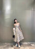 菲思蜜（Feisimi）輕奢品牌2025夏季連衣裙女士新款女裝衣服夏天氣質(zhì)女神范吊帶裙子 套裝 L 曬單實(shí)拍圖