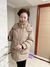 俞兆林媽媽裝冬裝外套女羽絨服加大碼50歲60中老年人冬季棉衣服新款棉襖 2306-卡其色【棉服】  加厚 XL 【建議110-130斤】 曬單實(shí)拍圖