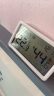 得力(deli)室内温湿度表 LCD电子温湿度计新年生日礼物 婴儿房办公用品儿童老人 带时间+日历+体感白色LE505 实拍图