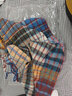 目丸復古彩虹格子圍巾女冬季2025新款韓版馬海毛圍脖加厚保暖學(xué)生披肩 彩虹色 曬單實(shí)拍圖