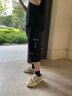 安初夏冰絲七分短褲男士夏季薄款運(yùn)動(dòng)休閑工裝褲男生中褲青少年六分馬褲 708深灰+ 708黑色 XL 曬單實(shí)拍圖