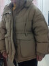 奧絲婕（Aosijie）高端品牌羽絨服女短款2025冬季新款寬松百搭顯瘦小個子白鴨絨外套 卡其色 L 曬單實拍圖