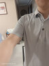 布先生夏季涼感絲光棉短袖男士polo衫商務(wù)休閑上衣純色衣服翻領(lǐng)打底男裝 淺灰色 L (175) 曬單實拍圖