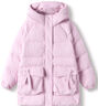 巴拉巴拉童裝兒童面包羽絨服女大童2024冬裝甜美肌理連帽外套208424107017 曬單實(shí)拍圖
