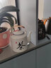 理衛(wèi)泡茶壺茶壺茶壺陶瓷家用陶瓷茶壺大號仿搪瓷泡茶壺復(fù)古懷舊 1300毫升茶字提梁壺 曬單實拍圖