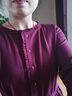 奧絲婕（Aosijie）高端品牌長袖連衣裙2025春秋新款氣質(zhì)優(yōu)雅減齡顯瘦貴夫人打底長裙 酒紅色 XL 曬單實拍圖