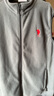 U.S. POLO ASSN.馬甲男抓絨搖粒絨秋冬立領無袖背心男裝外套 中灰色 XXXXL  曬單實拍圖