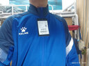 卡爾美（KELME）運動(dòng)衛衣男休閑針織夾克秋季外套足球訓練服插色拉鏈上衣可定制 彩藍色 XL 曬單實(shí)拍圖