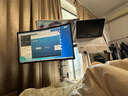 三策22/24/27/32英寸顯示器落地移動(dòng)支架雙屏拼接電腦推車(chē)仰俯高低升降旋轉適用于A(yíng)OC三星卓威優(yōu)派戴爾 17-32英寸-氣壓雙屏款-帶筆記本托盤(pán) 曬單實(shí)拍圖