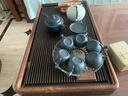 三醒北美胡桃實(shí)木茶盤(pán)鑲嵌德國電木家用簡(jiǎn)約木頭干泡茶臺茶具茶托盤(pán) 70*40*4CM[北美胡桃木+電木] 曬單實(shí)拍圖