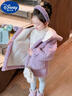 G.DUCKKIDS女童毛毛衣外套秋冬款2025新款女寶寶羊羔毛冬季加絨大衣兒童冬裝 紫色(加厚) 140 cm 曬單實拍圖