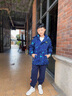 G.DUCKKIDS小黃鴨男童秋冬裝外套兒童沖鋒衣服中大童男孩加厚風衣學生校服 藍色 110 尺碼4~5歲【100-110cm】 曬單實拍圖
