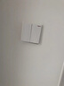 羅格朗legrand開關插座面板 逸景玉蘭白色K8系列墻壁電源家用86型暗裝 雙開單控帶LED指示燈 曬單實拍圖