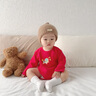 巴拉巴拉寶寶連體衣嬰兒哈衣爬行服新生兒內(nèi)著上衣三角衣兩件裝內(nèi)著套裝 紅色調(diào)-兩件裝 90cm 曬單實(shí)拍圖