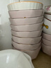 康琴（KANGQIN） 金邊粉色鉆石碗家用網(wǎng)紅碗套裝高顏值陶瓷餐具家用面碗湯碗飯碗 【描金】4.5英寸鉆石碗10個裝 曬單實拍圖