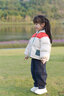 M.Latin/馬拉丁童裝兒童羽絨服冬裝新款男女小童趣味美式復(fù)古羽絨夾克 米白 110 cm 曬單實(shí)拍圖