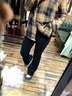 VEOX牛仔褲微喇叭褲女春秋薄款褲子高腰顯瘦長褲新款彈力修身闊腿褲 -1513黑色九分 常規(guī) S 曬單實拍圖