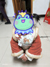 萌乎鹿萌萌 漢服女童秋冬加厚中式旗袍拜年服 褲子套裝紅色100 曬單實(shí)拍圖