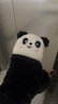 暢印冬季卡通韓版手套女可愛(ài)學(xué)生加絨加厚翻蓋騎車(chē)防寒保暖毛絨手套 熊貓翻蓋【黑色】 曬單實(shí)拍圖