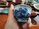 博曉（BOXiAO）品茗茶杯 景德鎮青花陶瓷功夫茶具主人杯個(gè)人單杯手繪山水 仿古風(fēng) 山水品茗杯（古風(fēng)） 曬單實(shí)拍圖