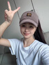 CHALL KITTY帽子女秋冬季護耳針織鴨舌帽女士保暖毛線帽空頂帽子送女朋友老婆 咖色-高檔實用時尚高級感禮盒裝 曬單實拍圖