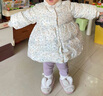 戴維貝拉（DAVE＆BELLA）小童羽絨服女寶冬裝女寶新款上衣甜美兒童外套童裝幼兒衣服 蜻蜓印花【現(xiàn)貨】 100 cm（建議身高90-100cm） 曬單實(shí)拍圖