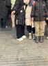 九寸陽光 南方小土豆雪地靴奶呼呼面包棉鞋時(shí)尚魔術(shù)貼防水東北加絨棉靴 米白色 38 腳背高可拍大一碼 曬單實(shí)拍圖