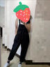 俞兆林（YUZHAOLIN）工裝哈倫牛仔背帶褲女2025春夏新款女裝休閑寬松薄款涼感連體褲子 藍(lán)色背帶褲 L [建議120-140斤] 曬單實(shí)拍圖
