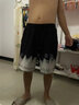 BEASTER休閑短褲男潮寬松雙色扎染印花夏季薄款潮流運(yùn)動(dòng)ins 黑白 L 曬單實(shí)拍圖
