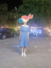 DOGHC12-16歲中學(xué)生牛仔連衣裙女大童少女孩夏季新款娃娃領(lǐng)中長款裙子 牛仔藍-夏季薄款 160 (L) 110-125斤 曬單實拍圖