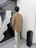 衣然呈品黃泥染牛仔褲男直筒寬松秋冬新款微喇潮流美式復古工裝休閑褲子男 黃泥色 L【建議110-130斤】 曬單實(shí)拍圖